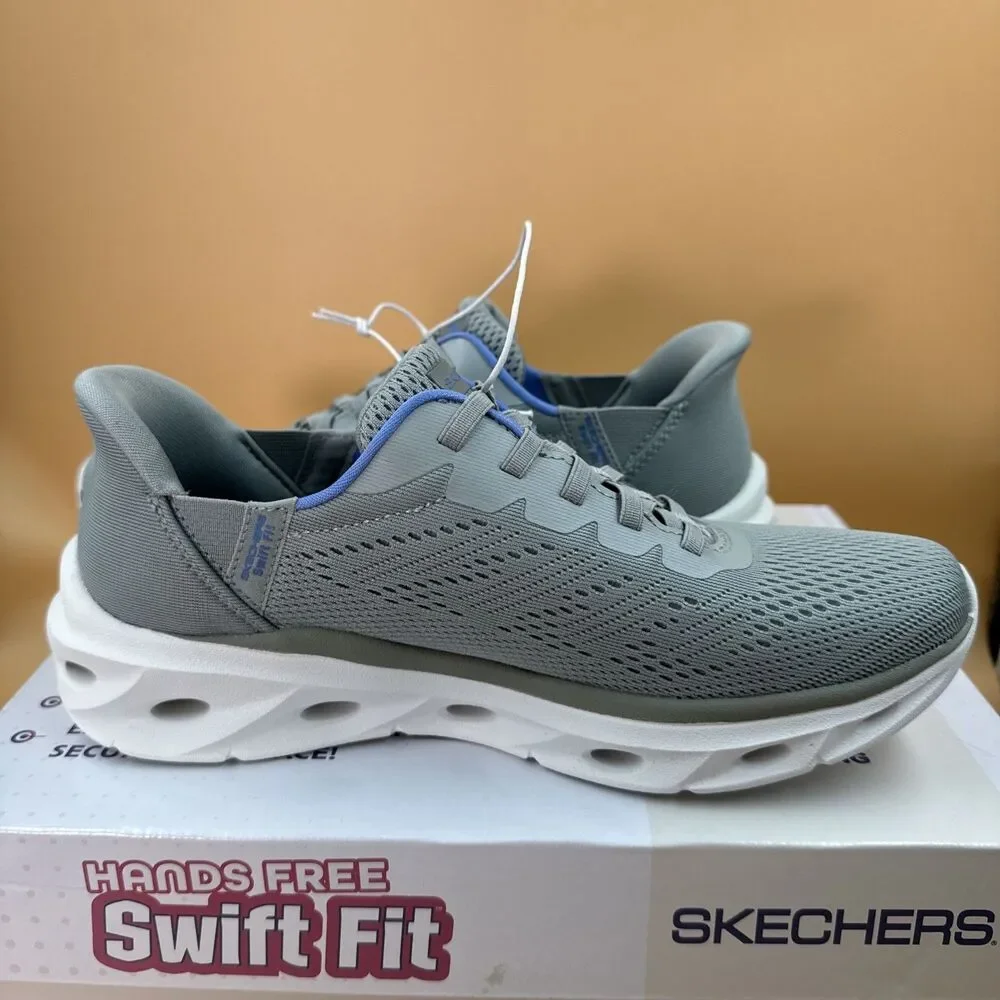 NEW SKECHERS SWIFT FIT HANDS FREE ATHLETIC SNEAKERS SHOES WOMENS 8 Gray